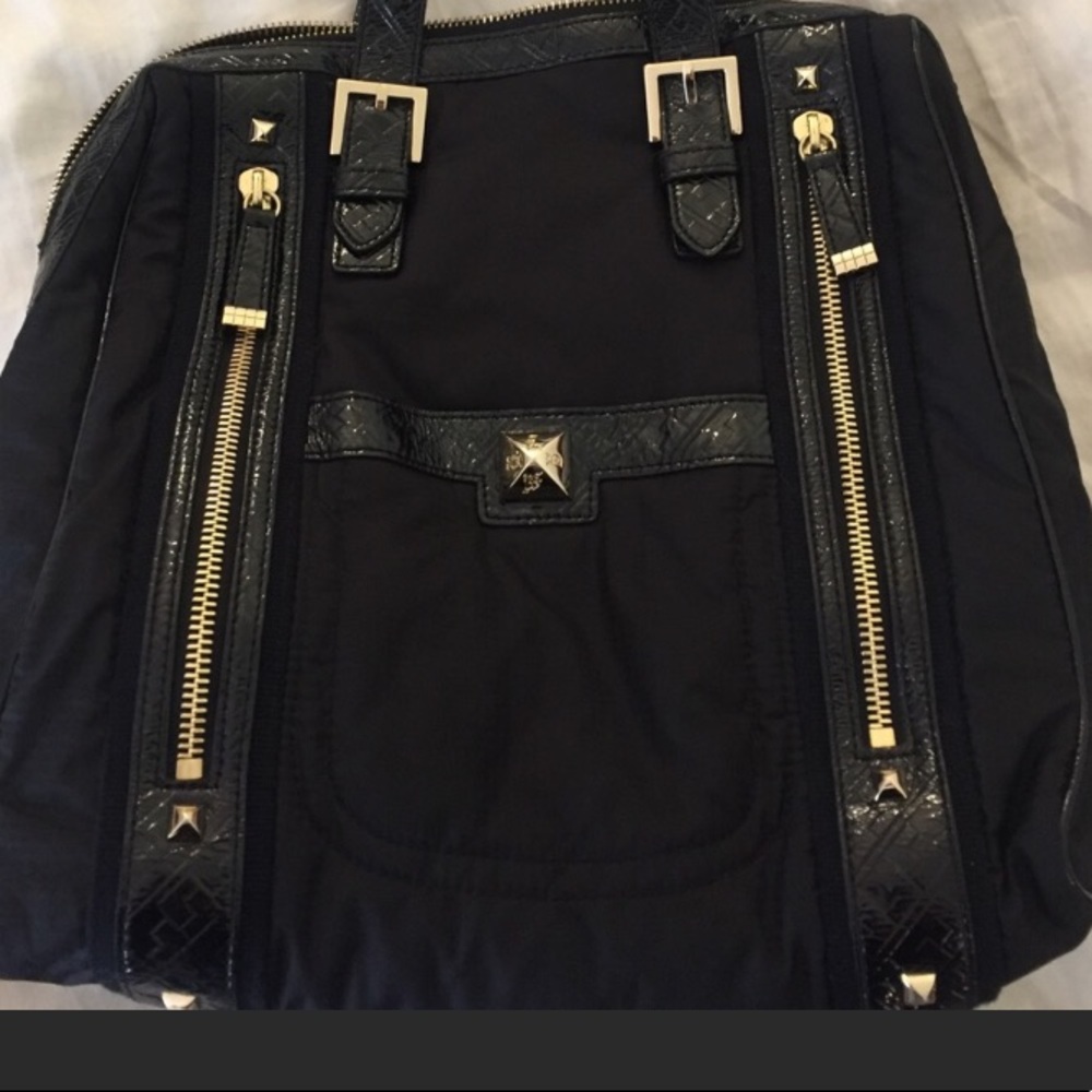 L.A.M.B Nylon and Patent Leather Purse